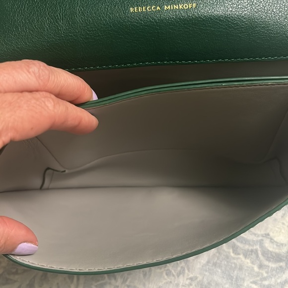 Rebecca Minkoff Megan Half Moon Emerald green crossbody. Rare and gorgeous. - Picture 8 of 11